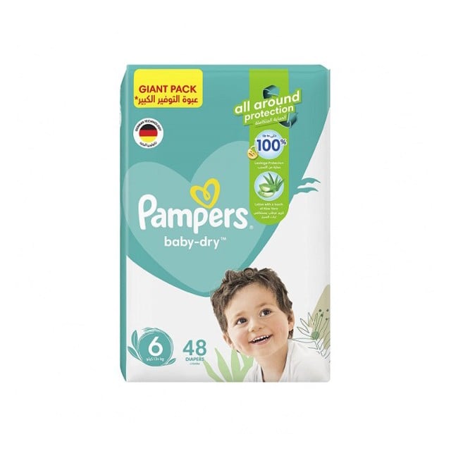 Pampers Bab-Dry Diapers Size 6 13+kg Pack 4*48