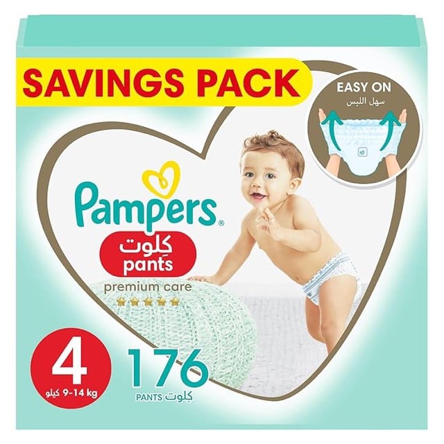 Pampers Premium Care Diapers Size 4 Large Diapers Pack 4*23