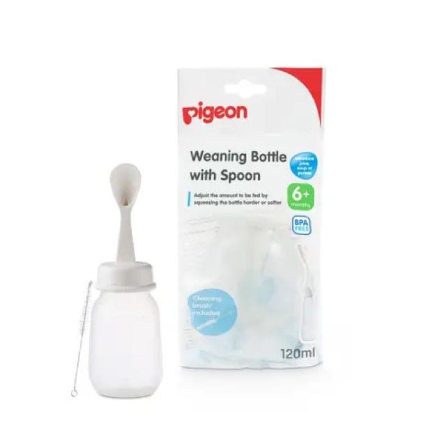 Pigeon Weaning Bottle & Spoon 120ml