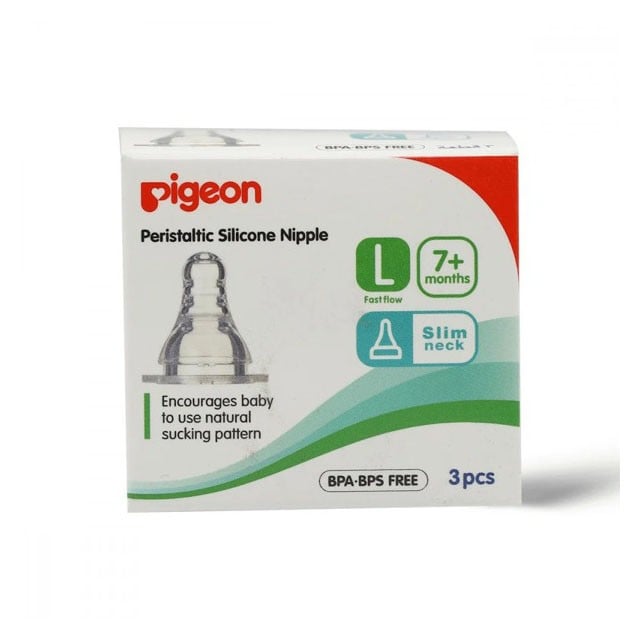 Pigeon Nipple (L) 3PCs/Box (Slim neck)