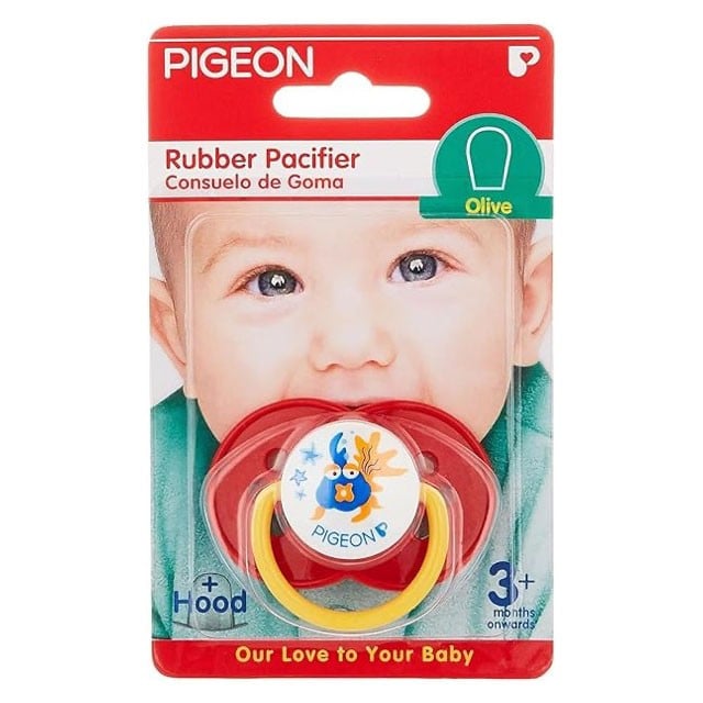 Pigeon Rubber Pacifier Olive Red N860