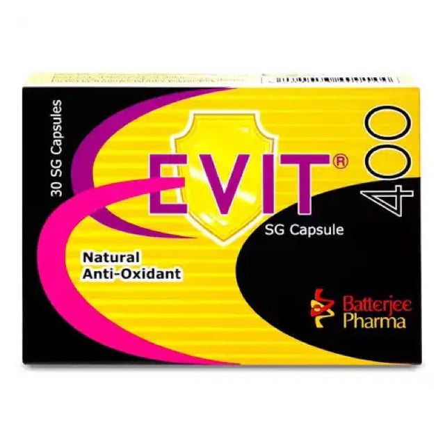 Evit Vitamin E 400mg Capsules 30