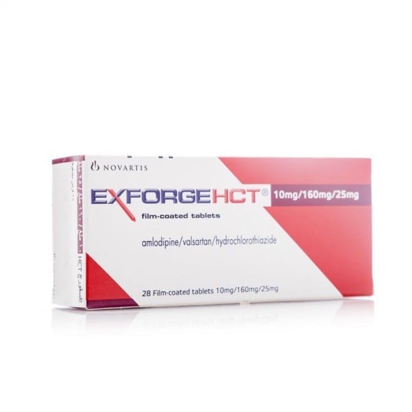 Exforge Hct 10mg/160mg/25mg Tablets 28