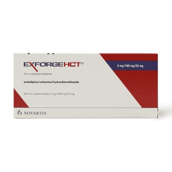 Exforge Hct 5mg/160mg/25mg Tablets 28