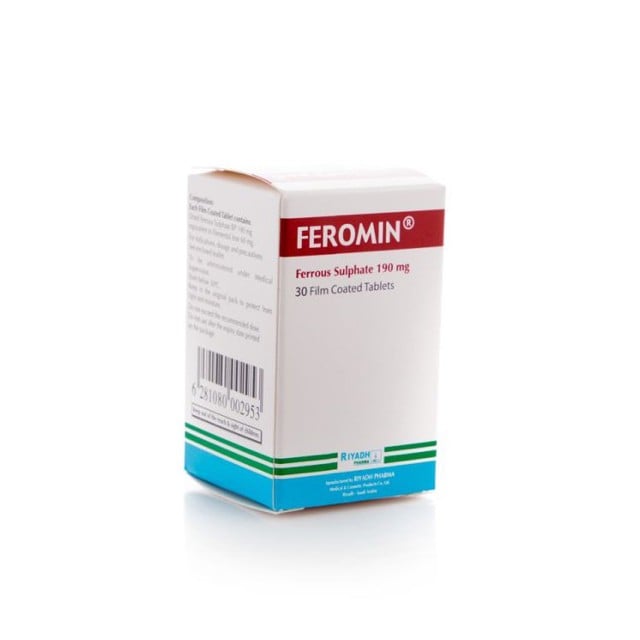 Feromin Iron Supplement 190mg Tablets 30