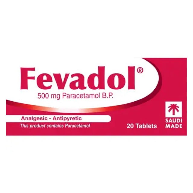 Fevadol 500mg Tablets 20