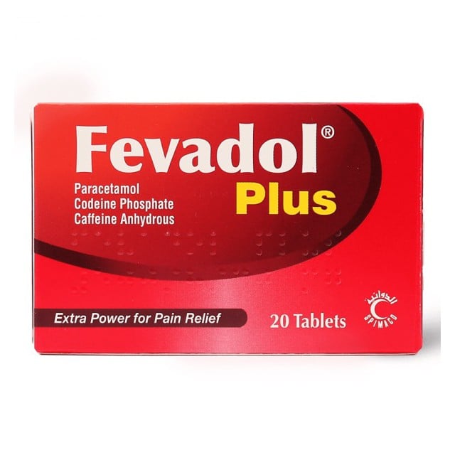 Fevadol Plus 500mg/65mg Tablets 20