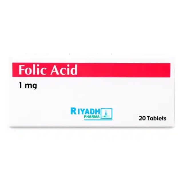 Folic Acid 1mg Tablets 20