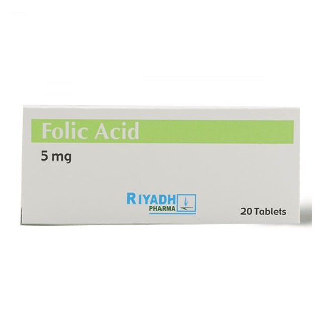 Folic Acid 5mg Tablets 20