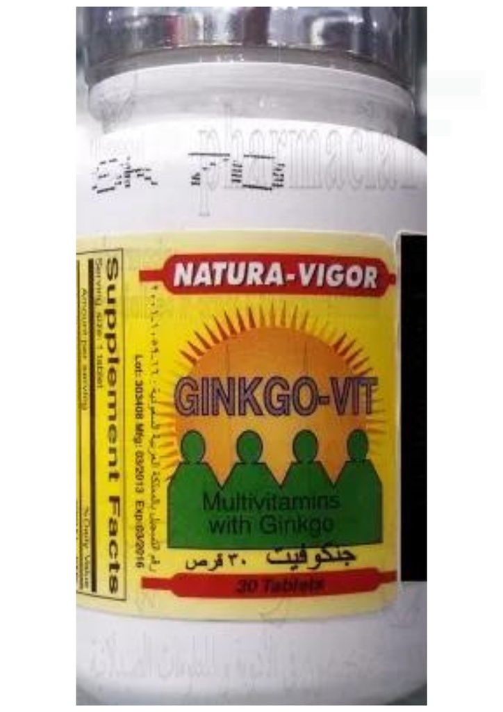 Ginkgo Vit 30mg Tablets 30