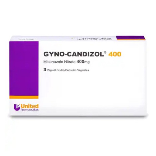 Gyno Candizol 400mg Vaginal Suppositories 3