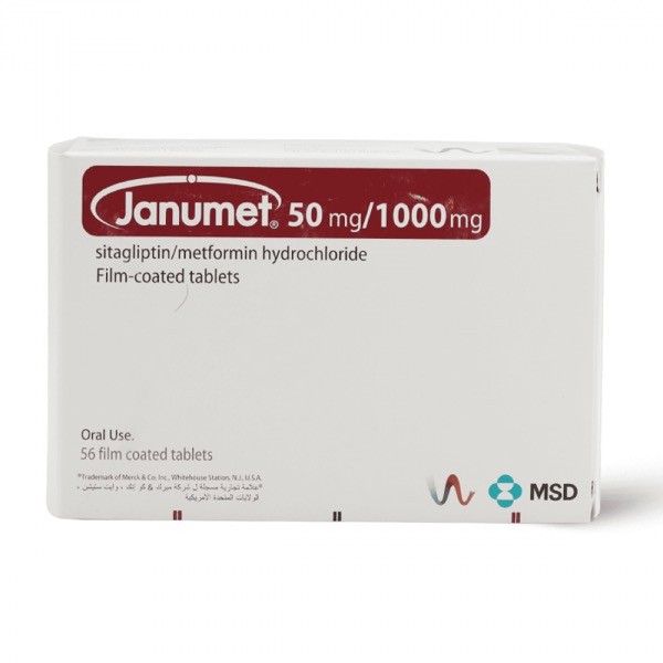 Janumet 50mg/1000mg Tablets 56