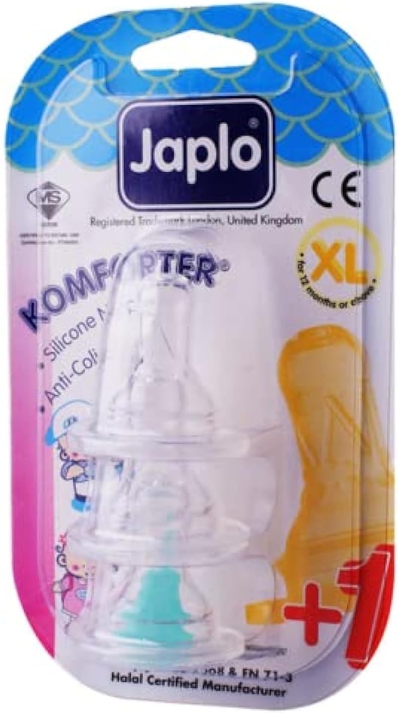 Japlo Komforter Silicone Nipple XL 2s