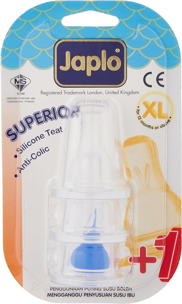 Japlo Silicone Nipple XL 3pcs Card