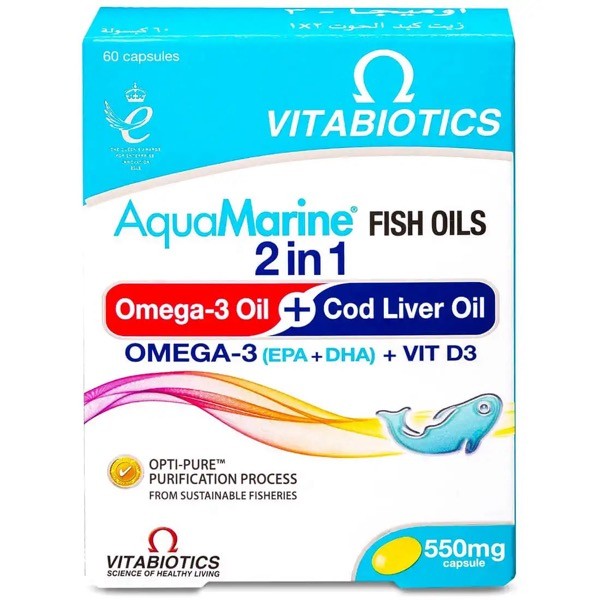 Aquamarine Fish Oils 2in1 60cap