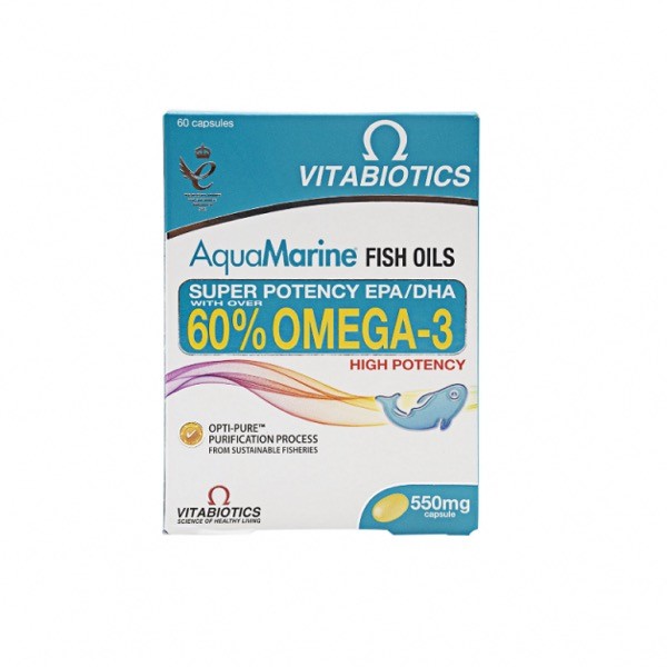 Aquamarine Fish Oils 60% Omega-3 60cap