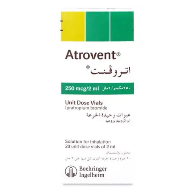 Atrovent 250mcg/2ml Vial 20x2ml