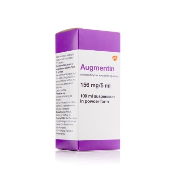 Augmentin 156mg/5ml suspension 100ml