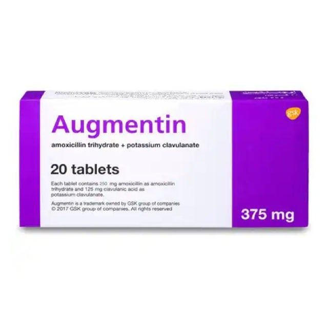 Augmentin 375mg Tablets 20