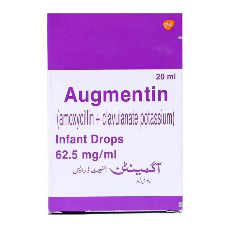 Augmentin 62.5mg/ml oral drop 20ml