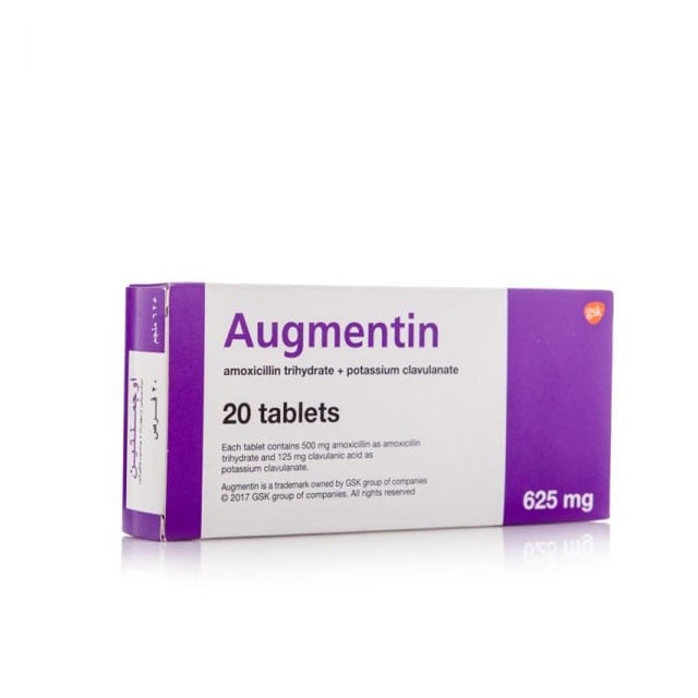 Augmentin 625mg Tablets 20