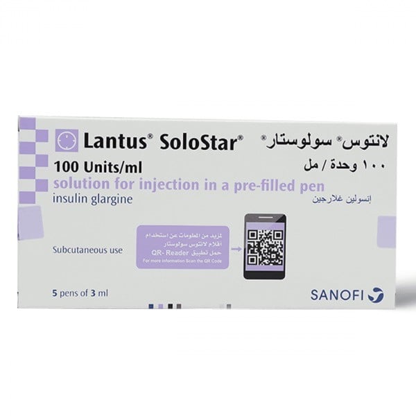 Lantus Solostar 100iu/ml 5x3ml