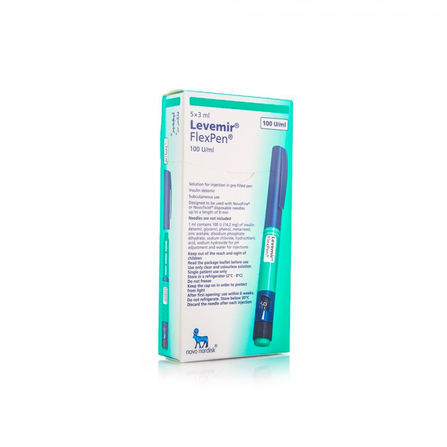 Levemir Flexpen 100u/ml Solution 5x3ml