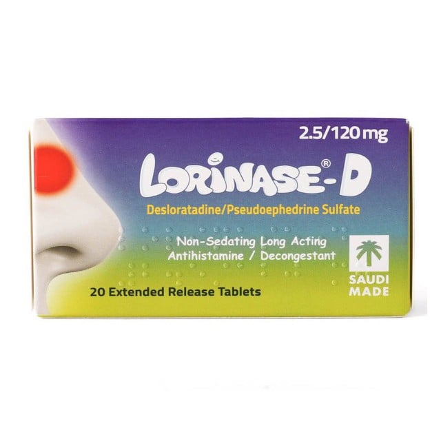 Lorinase-D 2.5mg/120mg Tablets 20