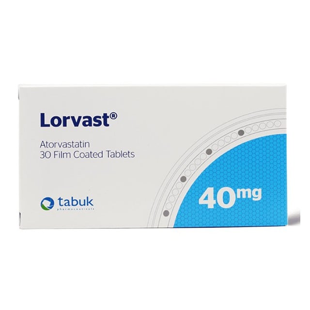 Lorvast 40mg Tablets 30