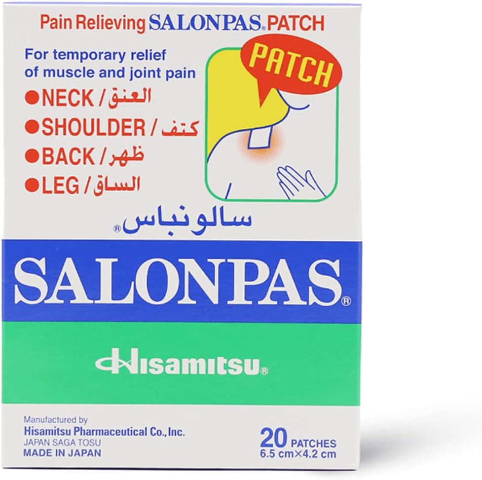 Salonpas Pain Relief Patch 6.5x4.2cm 20s