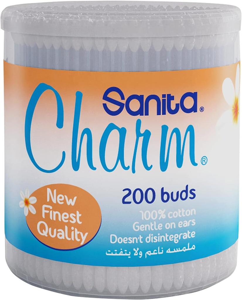 Sanita Charm Cotton Buds 200 pcs