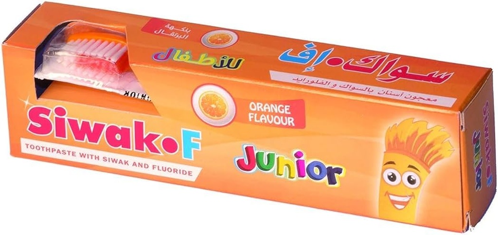 Siwak.F Toothpaste Junior Orange 50ml + Toothbrush