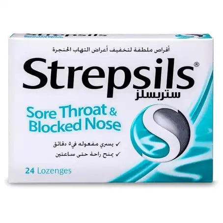 Strepsils Sore Throat & Blocked Nose Lozenges 24