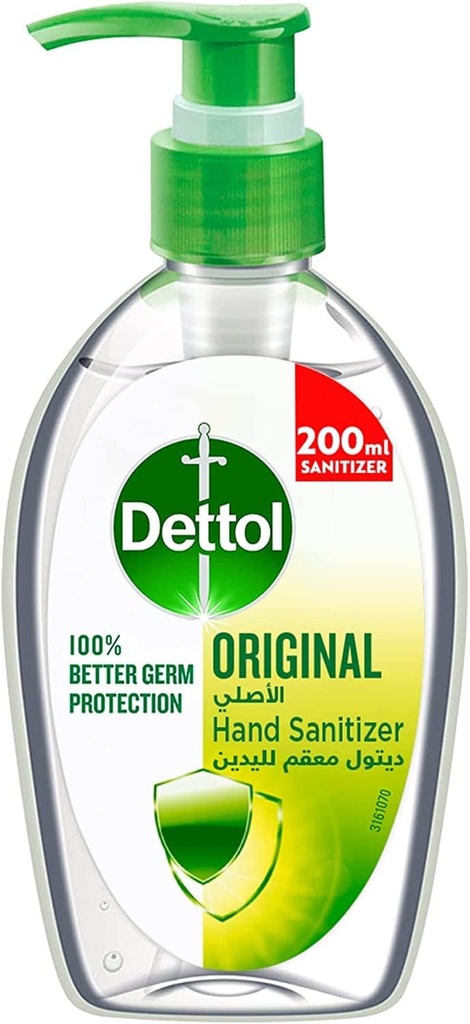 Dettol Hand Sanitizer Gel Instant Original 250ml