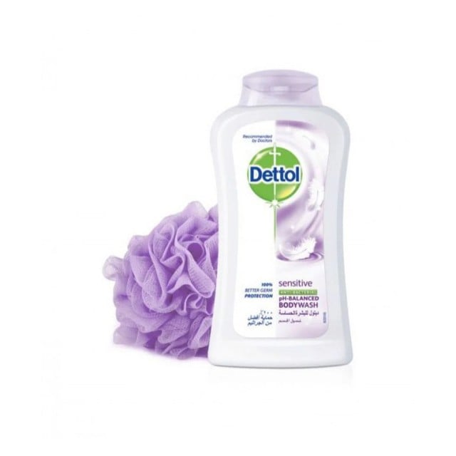 Dettol Shower Gel Sensitive 12X250ML PUFF