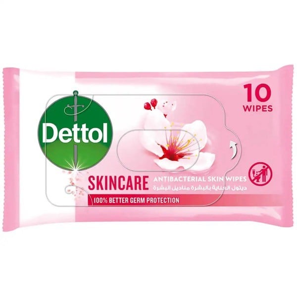 Dettol Antibacterial Wipes Skin Care 10s