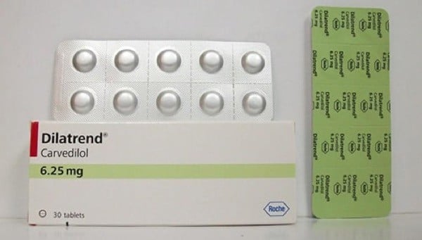 Dilatrend 6.25mg Tablets 30