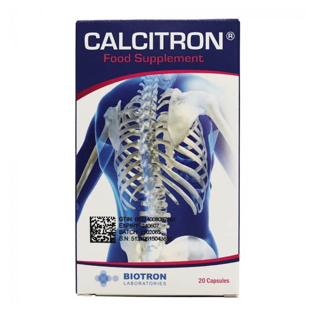 Calcitron Bone Health 20 Capsules