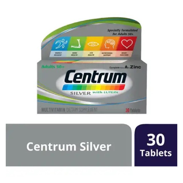 Centrum Silver adults 50+ multivitamin 30 tablets