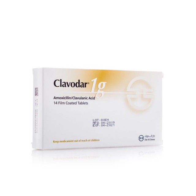 Clavodar 1g Tablets 14