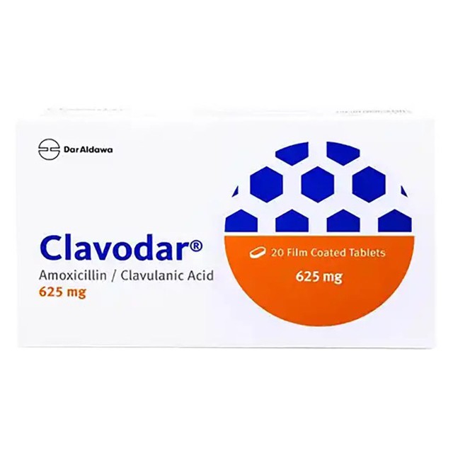 Clavodar 625mg Tablets 20