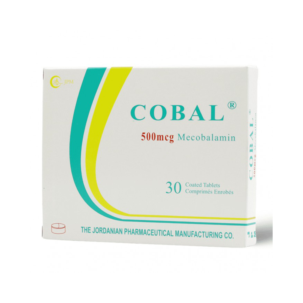 Cobal Vitamin B12 500mg Tablets 30