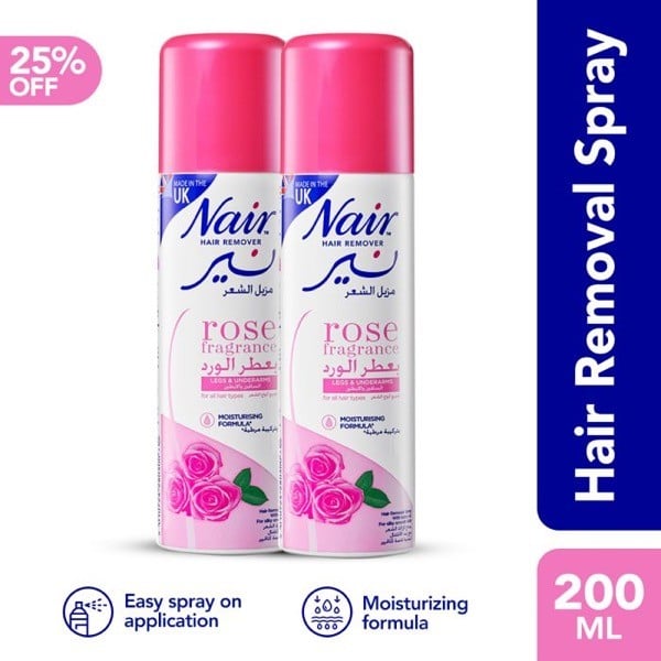 Nair Hair Removal Spray Rose 200ml