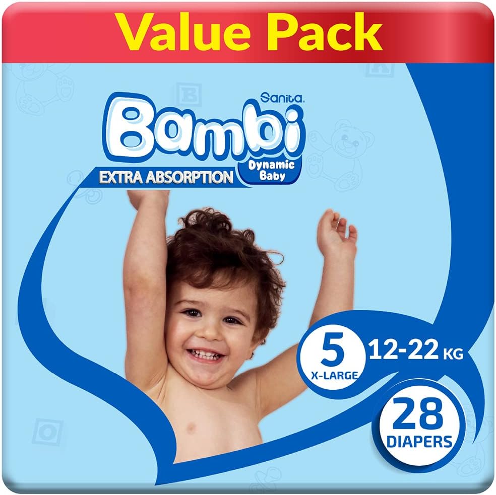 Bambi Diapers Size 5 X-Large Value Pack 4*28