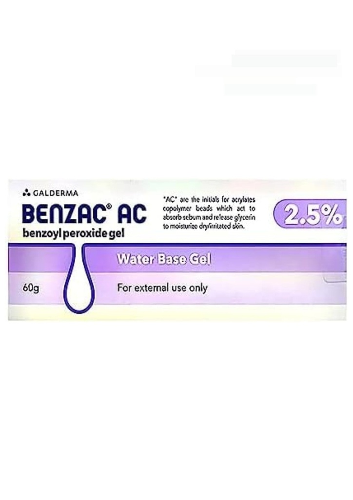 Benzac Ac 2.5% Gel 60g