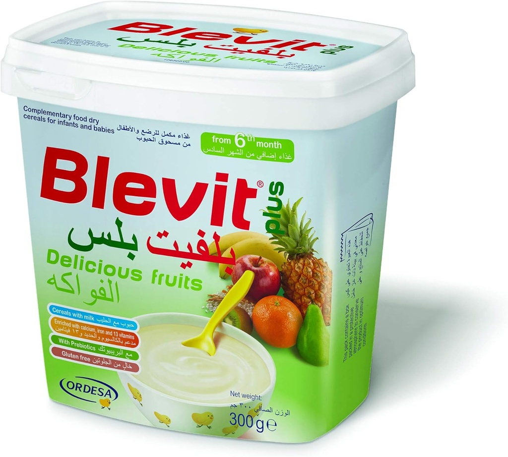 Blevit Plus Cereals & Delicious Fruits 300g