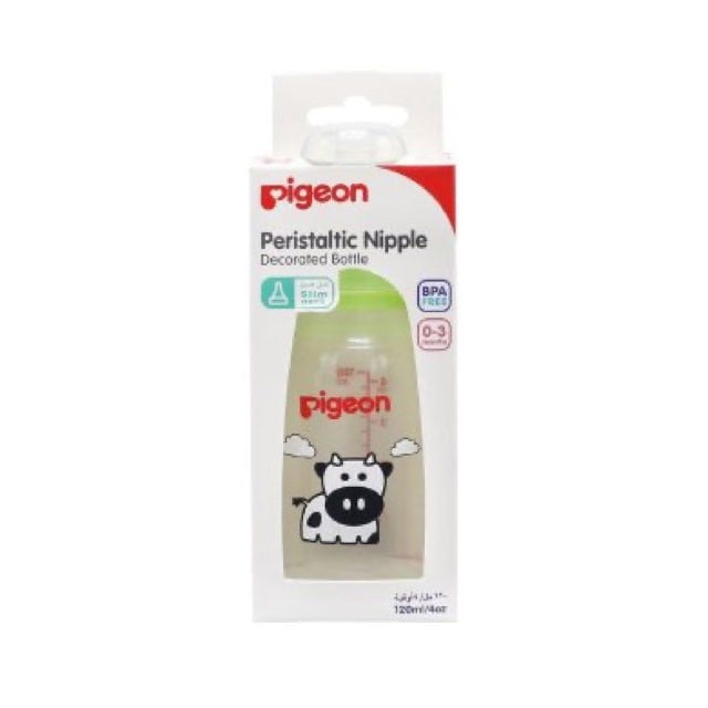 Pigeon Peristaltic Nipple Bottle Decorated 120ml