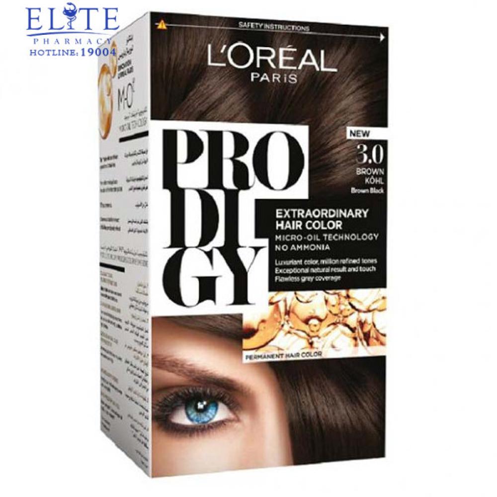 Loreal Prodigy 3 Kohl Hair Color 1 Kit