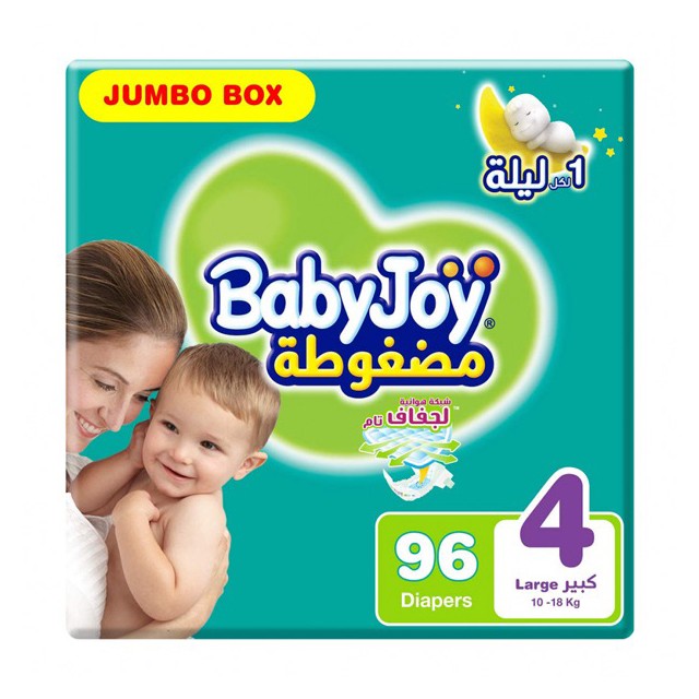 BabyJoy Diapers Size 4 10-18kg Box 2*48