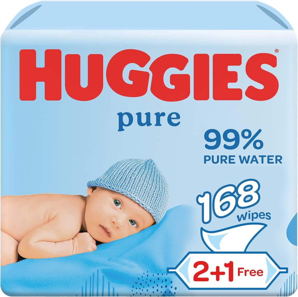 Huggies Baby Wipes Pure 4x3x56s